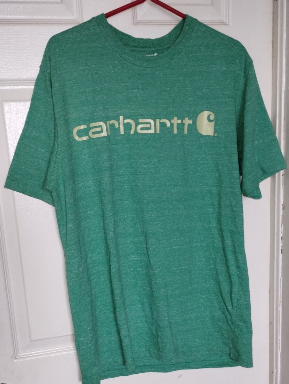 Carhartt Green Heather Short-Sleeve Logo Tee